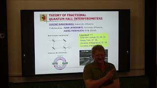 Theory of fractional quantum hall interferometers E Sukhorukov University of Geneva [upl. by Kori]