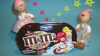 DANONE MampM MIX YOGURT DESSERT WITH CHOCOLATE LENSES [upl. by Eirod]