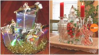 Christmas Table Decoration Ideas  Easy Christmas Centerpiece Ideas [upl. by Ahsitruc]