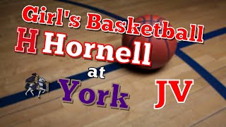 Hornell Lady Raiders JV at York Lady Golden Knights JV Girls Basketball [upl. by Llerrom]