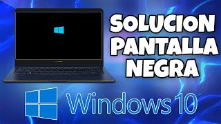 COMO SOLUCIONAR PANTALLA NEGRA DE WINDOWS 10 AL INICIAR Y COMO RESTAURAR EL ESCRITORIO DE WINDOWS 10 [upl. by Ylera]