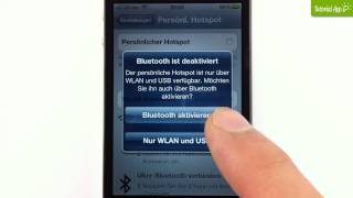 iPhone Tutorial Persönlicher Hotspot [upl. by Doris]