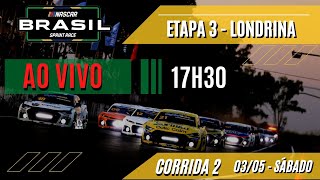 AO VIVO CORRIDA 2 NOTURNA  ETAPA 3  LONDRINA  NASCAR BRASIL [upl. by Genisia190]