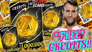 HERES HOW TO GET FREE 1000000000 CREDITS amp 20 QR CODES  WWE SuperCard [upl. by Salokin]