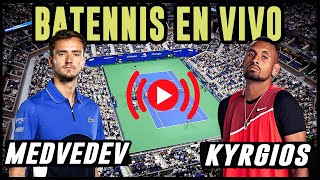 Daniil Medvedev vs Nick Kyrgios  Reaccionando en vivo en BATennis [upl. by Aili]