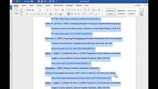 APA References Page How to format in Hanging Indent and Alphabetize II Works cited II Bibliography [upl. by Yks15]