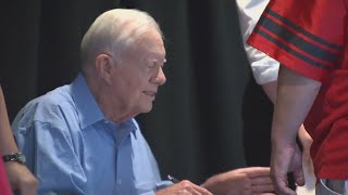 Jimmy Carter tells family he wants to stay alive long enough to vote for Harris [upl. by Ibrab]