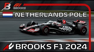 F1 Netherlands 2024  Aanaa Adams Pole Lap  BROOKS F1 League  Round 1524  Assetto Corsa f1 [upl. by Abbot]