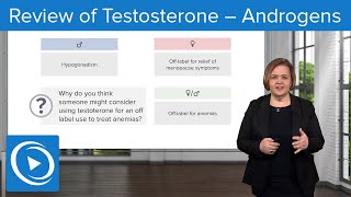 Review of Testosterone – Androgens – Pharmacology  Lecturio Nursing [upl. by Ruhtua]