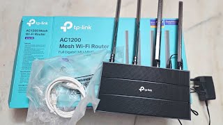 TP Link Archer AC1200 C6 Wifi Speed 867Mbps Router Unboxing [upl. by Roy247]