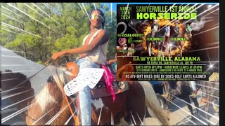 SAWYERVILLE 1st HORSERIDE🐎😮‍💨 [upl. by Ahcsat]