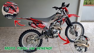 PowerCore 4 PRO SERIES na Crf 250F  Ficou top Demais [upl. by Sullecram441]