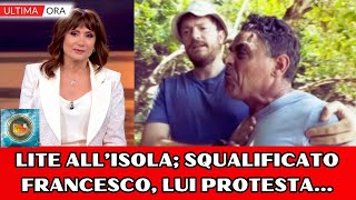 Isola dei famosi lite drammatica le parole di Francesco Benigno dopo la squalifica dal gioco [upl. by Neruat]