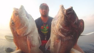 Pesca al vivo  en kayak  2 de Sama  26 kg [upl. by Hamirak111]