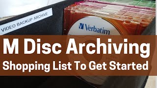 M Disc Blu Ray Data Backup  Archiving A Shopping List To Get Started [upl. by Ativak374]