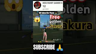 Free golden sakura bandl 😱✅ Rohit Gamer 😎 freefire gaming freefirefacts [upl. by Sahpec]