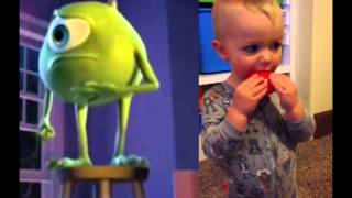 2 Year Old Monsters Inc Burp [upl. by Anaeli]