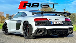 AUDI R8 GT  RWD V10 with 620HP  REVIEW on AUTOBAHN [upl. by Engle447]