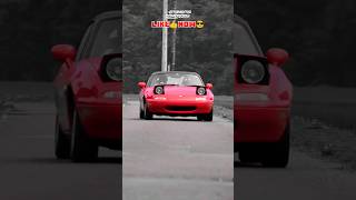 Mazda MX5 stabilo 😻👊 red dingin reaction otomotif jdm mazda miata creator [upl. by Nnaeirrac]