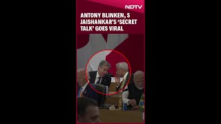 G20 Summit 2024  US Secretary Of State Antony Blinken EAM S Jaishankars ‘Secret Talk’ Goes Viral [upl. by Alleinad817]