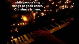 Carol of the bells on piano  Lyrics [upl. by Ahseenyt345]