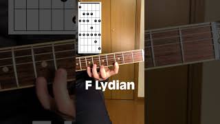 F Lydian  Three Notes Per String shorts [upl. by Olinde399]