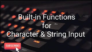 Builtin functions for Character and String inputC languageFAFSCICS part2urduhindi clanguage [upl. by Aelgna]