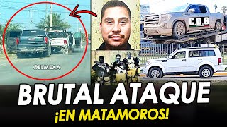 ¡¡BOMBAZO CONVOY de quotESCORPIONESquot le DIERON PISO a POLICIAS ESTATALES en MATAMOROS [upl. by Dier]