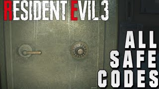 🔓 Comprehensive Guide ALL Safe Codes in Resident Evil 3 🗝️ [upl. by Narat]