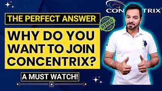 Concentrix Interview Questions and Answers  Why do you want to join Concentrix [upl. by Eelek]