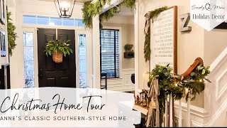 Christmas Home Tour  Anne’s Country Chic Style with Classic Neutral and Organic Decor [upl. by Adnarb]