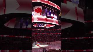 Blackhawks national anthem 3322 Blackhawks vs Oilers [upl. by Nnylarak]