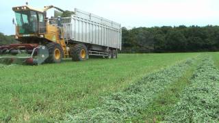 Ensilage luzerne 2011 avec une ensileuse CMC  forage harvester [upl. by Ielhsa393]