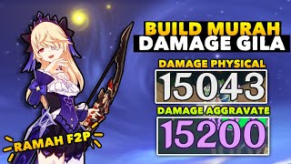 Build Murah Ramah F2P Pula Build Fischl DPS DAMAGENYA BUKAN MAIN  Genshin Impact [upl. by Odine]