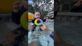 BABY SURVIVAL SWIM LESSON  Infant Swim Lesson [upl. by Itch894]