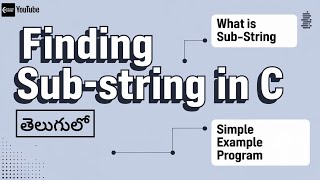 Learn How to Find a Substring in C  Finding Substring in c  College Coders [upl. by Rao82]