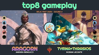 Aragorn vs Tymna amp Thrasios  Relic Fest 2024  R2  Duel Commander  EDH│MTG│bitzelberg [upl. by Esikram702]