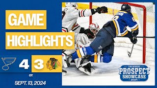 Prospect Game Highlights Blues 4 Blackhawks 3 OT [upl. by Blanc]