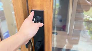 Berlin Modisch Full Escutcheon HandleSet Front Door Entry Handle and Deadbolt Lock Set Review [upl. by Inah]