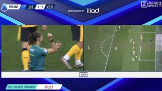 Marin Sverko Disallowed Goal Inter vs Venezia 10 Goals and Extended Highlights [upl. by Emile748]