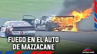 Turismo Carretera  ¿Por qué se incendió el Camaro de Gastón Mazzacane [upl. by Aley]