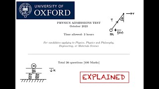 Oxford PAT 2023 worked solutions [upl. by Darra]