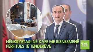 Nënkryetari i Ferizajit shoqërohet në kafe me dy biznesmenë përfitues të tenderëve [upl. by Melise]