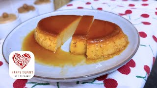 Creamy smooth and delicious Leche Flan  Filipino Crème Caramel  Happy Tummy by Stephanie [upl. by Nauqet939]