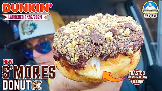 Dunkin® Smores Donut Review 🍫☁️🍩  Their BEST Donut EVER  theendorsement [upl. by Raul]