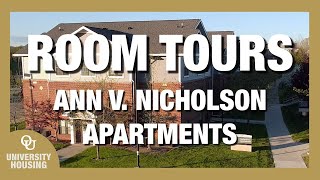 Room Tours  Ann V Nicholson Apartments 4Person Unit [upl. by Ryter]