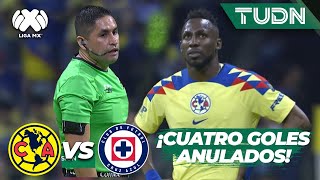 ¡Le ANULAN 4 GOLES al América en 20 minutos  América 10 Cruz Azul  CL2023  Liga Mx J8  TUDN [upl. by Anar431]