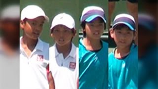 全日本ジュニアテニス選手権11 U12 決勝 森田／吉野 VS 藤永／田口 [upl. by Anilesor]