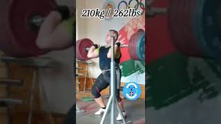 210kg sentadilla frontal  jerkAndrei Aramnau lucsonhalterofilia weightlifting frontsquat jerk [upl. by Lionel766]