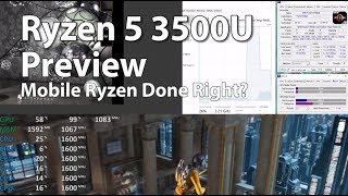 AMD Ryzen 5 3500U Preview quotPicassoquot  CPUZ GPGPU Cinebench PCMARK10 3DMARK Test RAW [upl. by Virnelli]